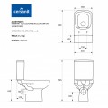 Унитаз напольный Cersanit Colour New 011 Clean On (безободковый)