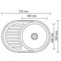 Мойка кухонная Ledeme L67750-R Декор
